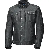 Held Starien Motorrad Lederjacke, schwarz, 56