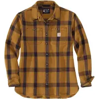 Carhartt Hemd Heavyweight Twill Plaid Damen Brown-XS