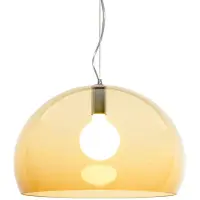 Kartell FL/Y Pendelleuchte Amber - , FL/Y, dimmbar, Gelb, für Wohnzimmer, Kunststoff, Design