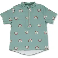Sterntaler Badeshirt kurzarm Regenbogen in sattes grün | Gr.: 104