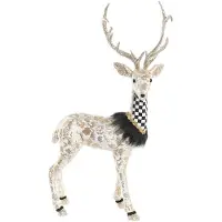 DKD Home Decor Christmas bauble Black Golden Reindeer 35 x 18 x 55 cm