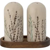 Bloomingville - Bea Salz- und Pfefferset, Natur, Steingut
