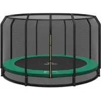 Magic Circle Pro Bodentrampolin Pro 427 cm Grün mit Sicherheitsnetz