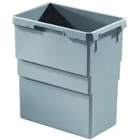 Hailo Inneneimer 38l aus Kunststoff signalgrau für ProfiLine Öko 35/XL