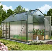 Pergart Vitavia, Aktionsangebot (inkl. 100 Euro Zubehör): Gewächshaus "Domus 11500", smaragd, 11,5 m², 4 mm HKP