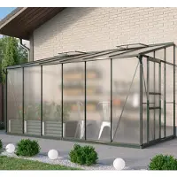 Pergart Vitavia Anlehn-Gewächshaus "Osiris 7800" smaragd 7,8 m² 6 mm HKP