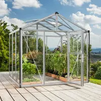 Pergart Vitavia, Aktionsangebot (inkl. 100 Euro Zubehör): Gewächshaus "Zeus 6200", aluminium eloxiert, 6,2 m², 3 mm ESG, 10 mm HKP