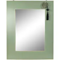 DKD Home Decor Natürlicher Rot Metall Grüne Orientalische Wandspiegel von DKD Home Decor