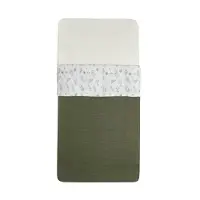 Jollein Laken für Babywiege Laken Wiege Lace Ivory-75 x 100 cm (für Babywiegen)