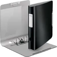 Leitz Ordner Active Style, DIN A4, Rückenbreite 65 mm, 5 Stück, satin schwarz