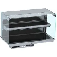 CombiSteel Einbau-Wärmevitrine Wandmodell aus Keramik GN4/1