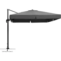 Schneider schirme Sonnenschirm Rhodos 300x300 cm anthrazit, inkl. Plattenständer, ohne Platten 782-15