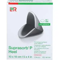 Lohmann & Rauscher GmbH & Co. KG Lohmann & Rauscher Suprasorb P PU-Schaumverband, steril, nicht klebend, für Ferse und Ellbogen 5 St