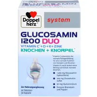 Doppelherz Glucosamin 1200 Duo system Kombipackung 60 St.
