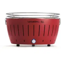 LotusGrill G-435 Holzkohlegrill XL 40,5cm rot mit USB Anschluss