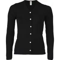 Engel - Damen Cardigan Feinripp - Wolljacke Gr 38/40 schwarz