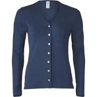Engel - Damen Cardigan Feinripp - Wolljacke Gr 34/36 blau