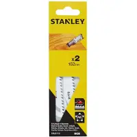Stanley STA21172-XJ, Säbelsägeblatt, Kunststoff, Holz, Tischlerplatte, Hartstahl (HCS), Schwarz, Grau, 15,2 cm, 2 Stück(e)
