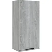 vidaXL Wand-Badschrank Grau Sonoma 32x20x67 cm