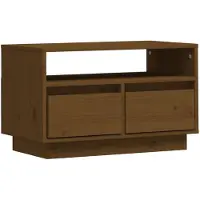 vidaXL TV-Schrank Honigbraun 60x35x37 cm Massivholz Kiefer