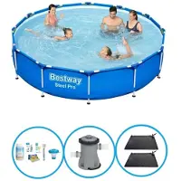 OEM Stahlpool Steel Pro - Billigste Schwimmbecken - 366x76 cm