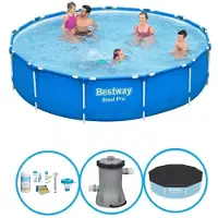 Bestway Pool Steel Pro - Poolpaket - 396x84 cm