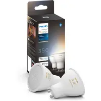 Philips Hue White ambience Doppelpack GU10, Intelligentes Leuchtmittel, Bluetooth/Zigbee, Weiß, LED, GU10, GU10