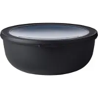 Mepal Multischüssel Cirqula - Mikrowellengeschirr - Multikom 2250 ml - Nordic black - Meal prep box - Frischhaltedosen mit Deckel