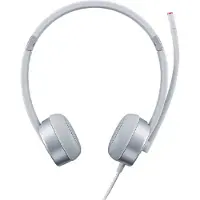 Lenovo 100 Stereo Analogue Headset, Kabelgebunden, Büro/Callcenter, Kopfhörer, Silber