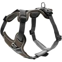 Hunter Geschirr Divo, Farbe:braun/grau, Größen:L-XL
