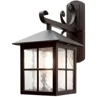 Elstead Lighting Elstead Winchester Außen-Wandleuchte E27 40cm Schwarz IP43