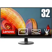 Lenovo D32-40, 80 cm (31.5"), 1920 x 1080 Pixel, Full HD, 8 ms, Schwarz