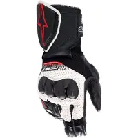 Alpinestars Sp-8 V3 Air Schwarz Weiß Bright Rot Handschuhe Größe M