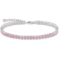 Thomas Sabo Tennis-Armband pinke Steine silber