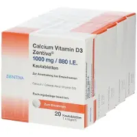 Zentiva Pharma GmbH Calcium Vitamin D3 Zentiva 1000 mg/880 I 100 St