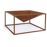 Natur24 Feuerschale Pyramide 60x60 Rost