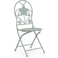 YES everyday Gartenstuhl Harriet 2er-Set aus Metall, klassisch klappbar, salbeigrün, outdoor geeignet