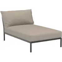 Houe LEVEL 2 Chaiselongue Aluminiumgestell