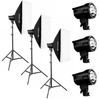 Bresser Brt-210b Studioblitzset W 3x200