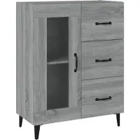 vidaXL Sideboard Grau Sonoma 69,5x34x90 cm Holzwerkstoff