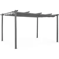 Sweeek - Pergola Aluminium 3x4 m - Isla - Grau