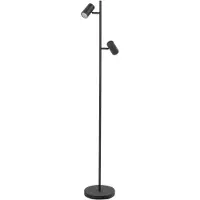Highlight Stehlampe Burgos 2-flammig schwarz
