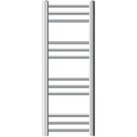 LuxeBath Badheizkörper - 300 x 800 mm - Chrom - gerade mit Seitenanschluss - Heizkörper Handtuchwärmer Handtuchtrockner, ohne Heizstab