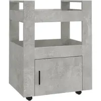vidaXL Küchenwagen Betongrau 60x45x80 cm Holzwerkstoff