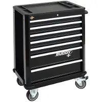 Elora Werkzeugwagen Buddy schwarz, leer, ELORA-1210-LOT