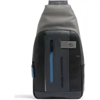 Piquadro Urban Mono Sling Bag With LED Light Nero / Grigio