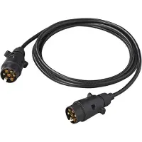 Pricenet ProPlus KFZ-Verlängerungskabel 343540V01 , 12V, beidseitig 7-poliger Stecker, Anhängerkabel, 3 m