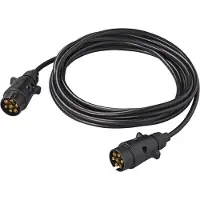 Pricenet ProPlus KFZ-Verlängerungskabel 343540V02 , 12V, beidseitig 7-poliger Stecker, Anhängerkabel, 5 m