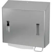 Ophardt hygiene SanTRAL CPU 2 Schaumseifen- und Handtuchpapierspender 1419950 , Edelstahl, weiß, pulverbeschichtet, R P S