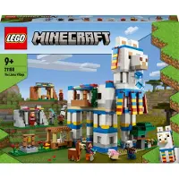 LEGO 21188 Minecraft Das Lamadorf Set, Spielzeug-Haus mit Dorfbewohnern, Tier-Figuren und 6 Modulen, ideal als Geschenk an Weihnachten
